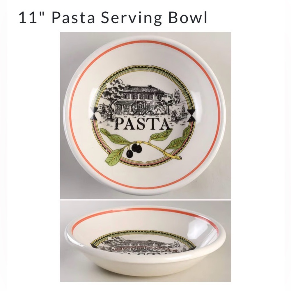 HIMARK 11” Individual Pasta Serving  Bowl